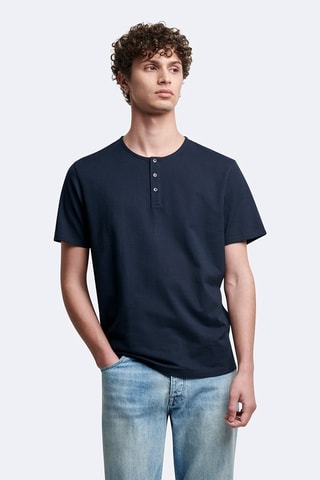 T-shirt slim - Bleu marine