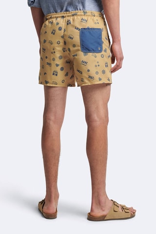 Short de bain - Jaune et bleu