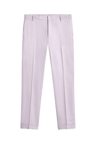 Pantalon de costume en lin - Violet clair