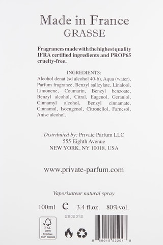 Amsterdam Private Eau de parfum 100 ml