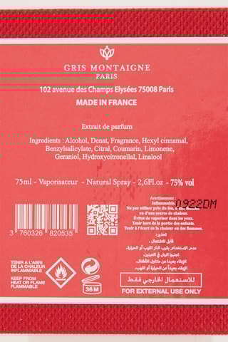 Monaco Gris Montaigne Eau de parfum 75 ml