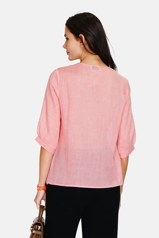Top en lin - 
Rose