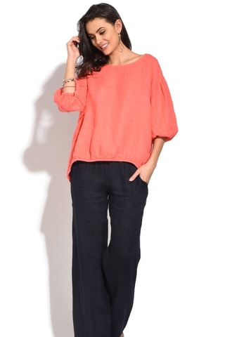 Top en lin - Corail