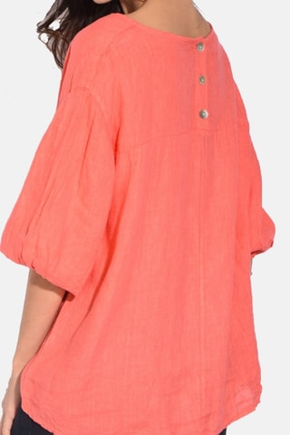 Top en lin - Corail