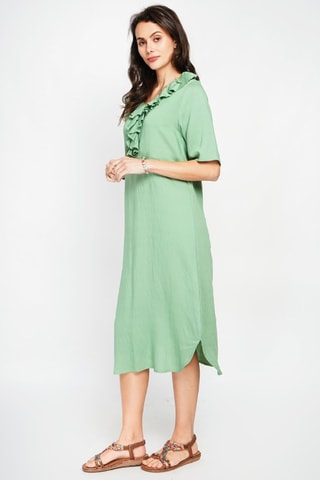 Robe longue en lin - Vert