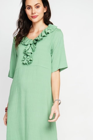 Robe longue en lin - Vert