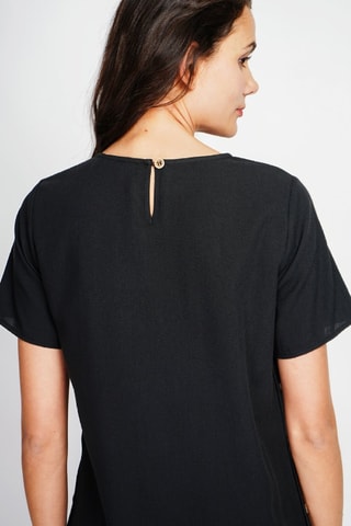 Robe en lin - Noir