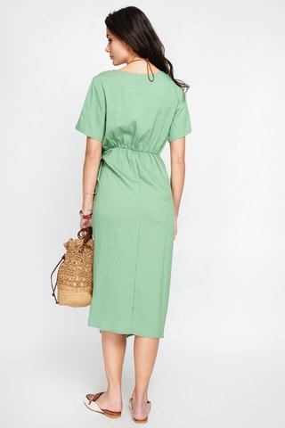 Robe longue en lin - Vert