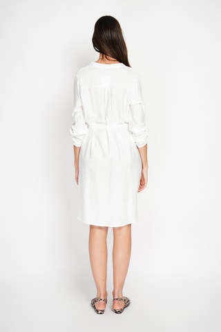 Robe droite en lin - Blanc