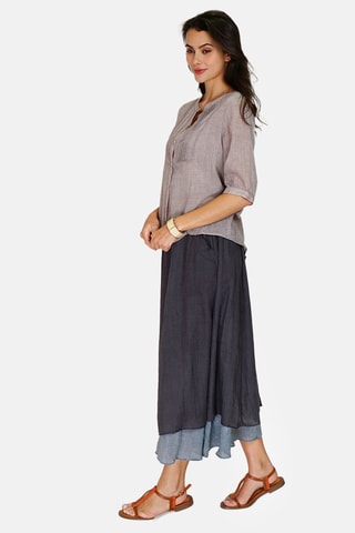 Chemisier en lin - 
Gris