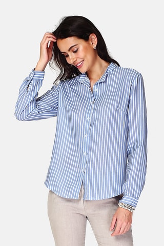 Chemise en lin - 
Bleu