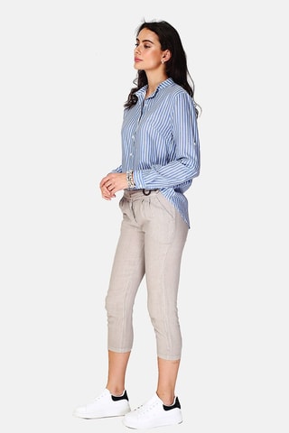 Chemise en lin - 
Bleu