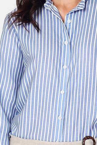 Chemise en lin - 
Bleu