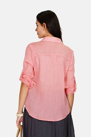 Tunique en lin - 
Rose