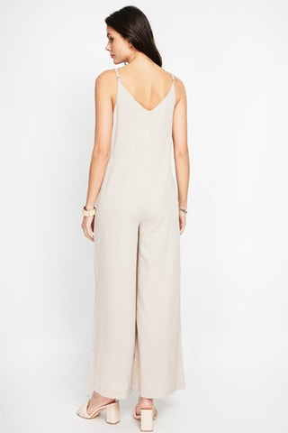 Salopette en lin - Beige