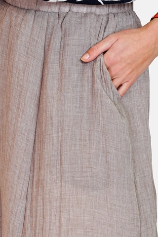 Jupe longue en lin - 
Beige