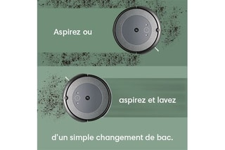 Robot aspirateur et laveur Roomba Combo i5+ - 120 min d'autonomie