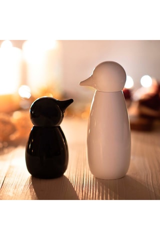 Gelakt Houten Kruidenmolen Pinguïn 13 cm