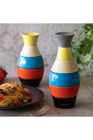 Gelakt Houten Kruidenmolen Vaas 19 cm
