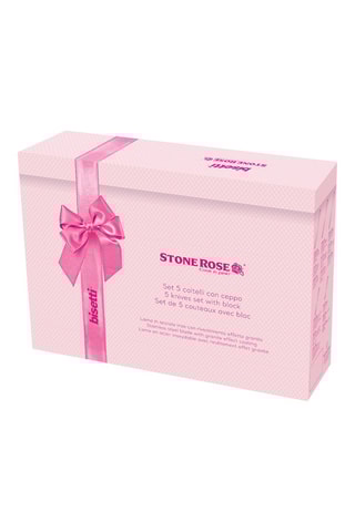 Bloco de 5 peças de aço inoxidável Stonerose