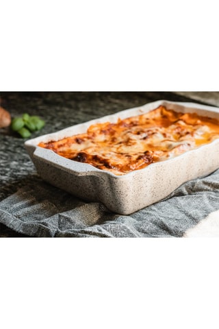 Travessa para forno em arenito Stonewhite 34 x 22 x 7 cm