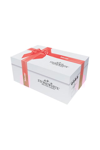 Trem de cozinha em granito e quartzo branco Stonewhite - 13 peças