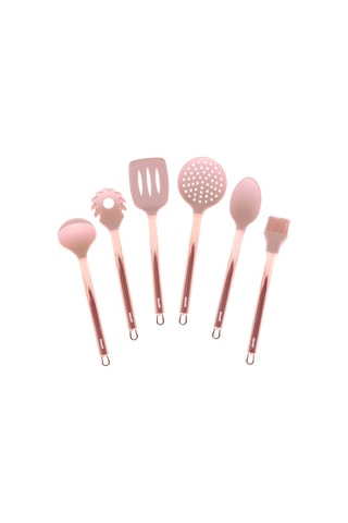 6 utensílios de aço inoxidável
