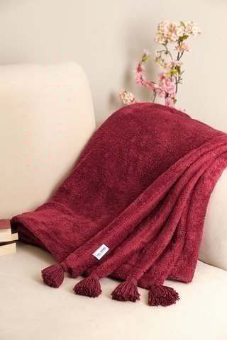 Couverture 57 fils/cm²  Bordeaux