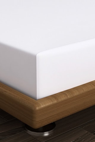 Parure de couette De White en satin de coton - Blanc