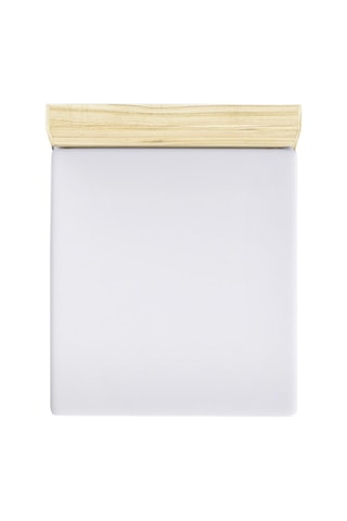 Parure de couette De White en satin de coton - Blanc