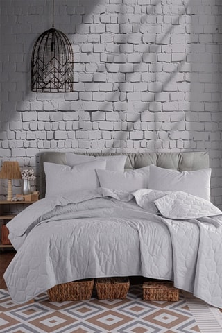 Parure de couette en coton 260 g/cm² Solid - Gris