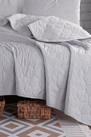 Parure de couette en coton 260 g/cm² Solid - Gris