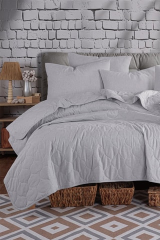 Parure de couette en coton 260 g/cm² Solid - Gris