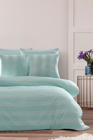 Parure de couette en coton 48 fils/cm² Max Yollu Saten - Menthe