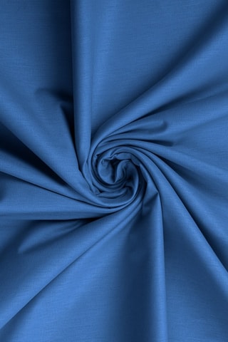 Drap plat en coton renforcé 155 fils/cm² Tonne Bleue - Bleu