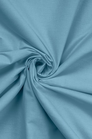 Drap plat en coton renforcé 145 fils/cm² Tonne Marie - Bleu clair