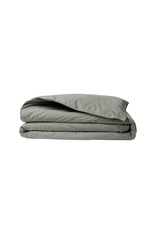 Housse de couette en coton renforcé 155 fils/cm² Tonne Verte - Gris