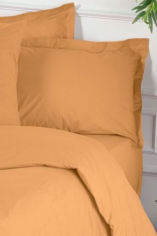 Housse de couette en coton renforcé 155 fils/cm² Tonne Orage - Orange