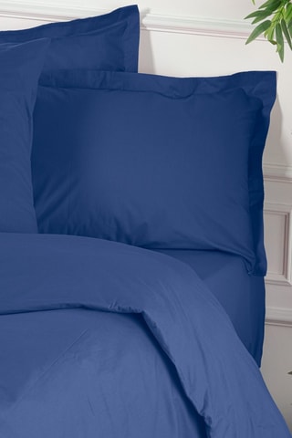 Housse de couette en coton renforcé 155 fils/cm² Tonne Bleue - Bleu foncé