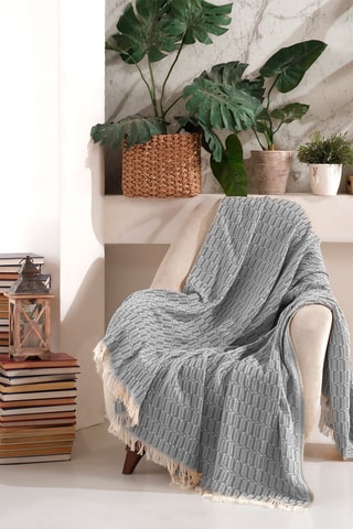 Jeté de canapé Vizyon- Gris - 170 x 210 cm