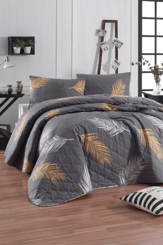Ensemble couvre-lit Olivia 260 gr/m² - Gris