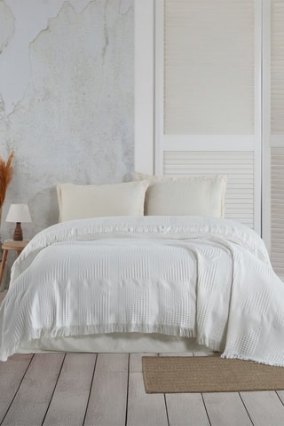 Couvre-lit en coton 300 g/cm² Sirius - Blanc