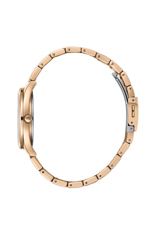 Montre à quartz en alliage - Doré rose