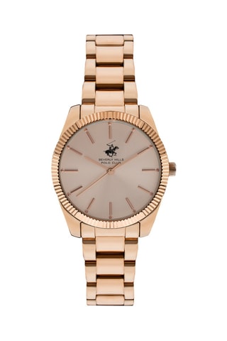 Montre à quartz en alliage - Doré rose