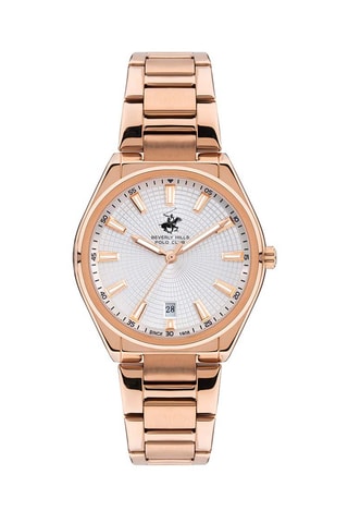 Montre à quartz en alliage - Doré rose