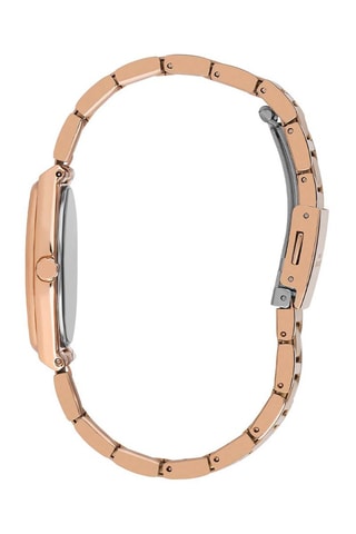 Montre à quartz en alliage - Doré rose