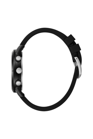 Montre à quartz en silicone - Tachymètre - Noir et rouge