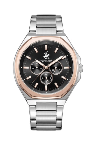 Montre à quartz en alliage - Argenté et doré rose