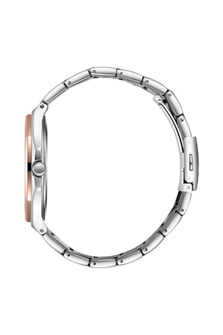 Montre à quartz en alliage - Argenté et doré rose