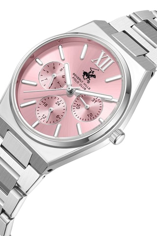 Montre à quartz en alliage - Argenté et rose
